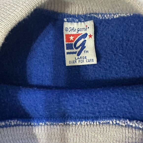 Dallas Cowboys Sweatshirt Vintage Large The Game 1980s Blue Cotton Crewneck - Picture 4 of 9